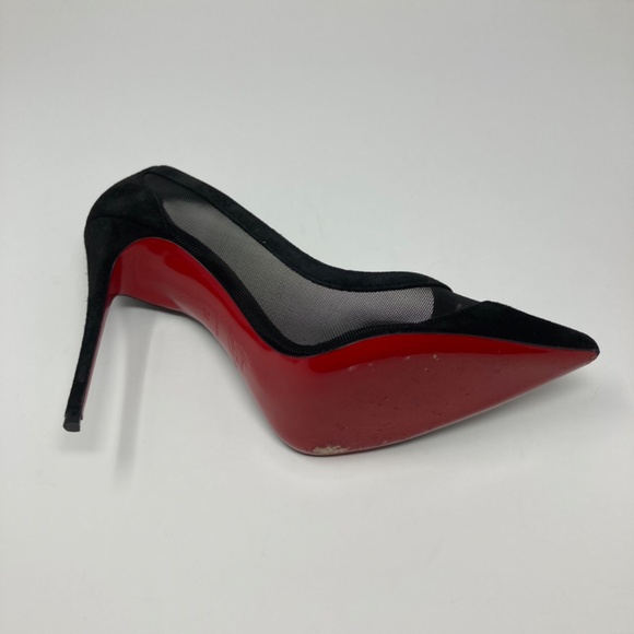 Christian Louboutin Black and Red Heels - Picture 5 of 7